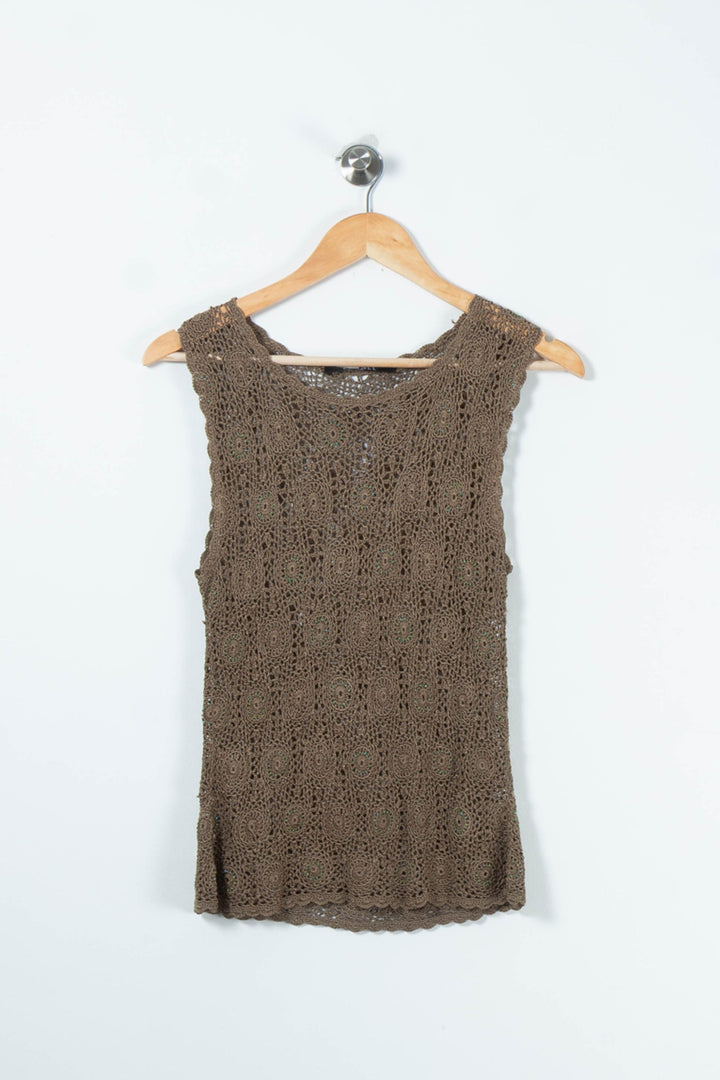 Débardeur Vert - Taille L/40 de la marque Caroll | PARAD89137 - Vendu par Paradigme - Image 2