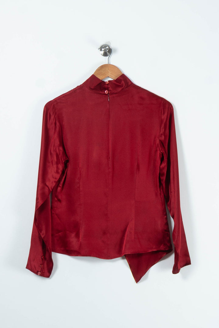 Blouse Bordeaux - Taille M/38 de la marque ZAPA | PARAD89145 - Vendu par Paradigme - Image 4
