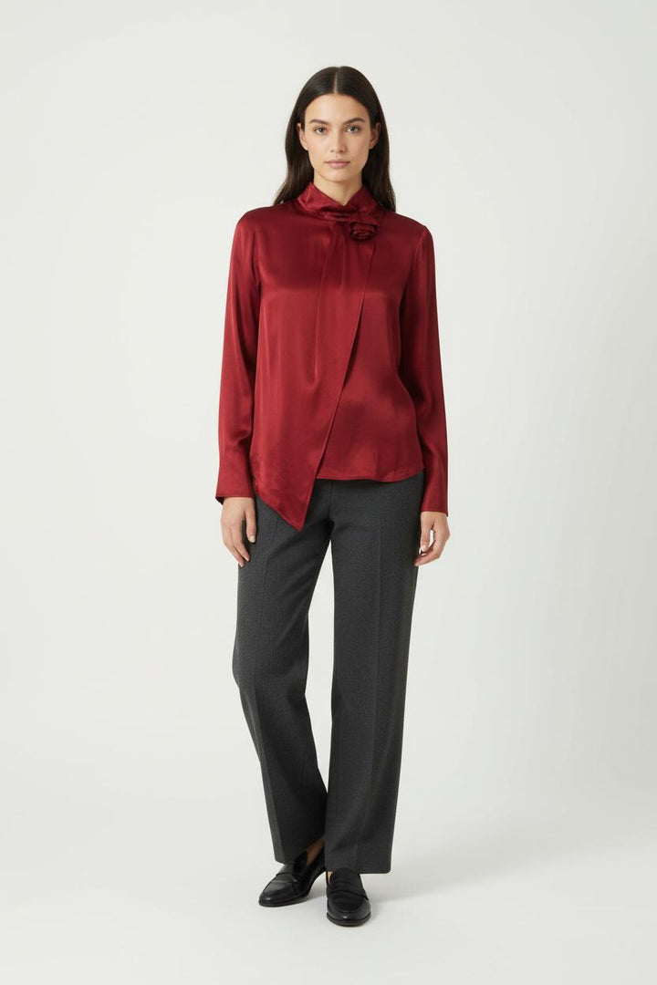 Blouse Bordeaux - Taille M/38 de la marque ZAPA | PARAD89145 - Vendu par Paradigme - Image 1