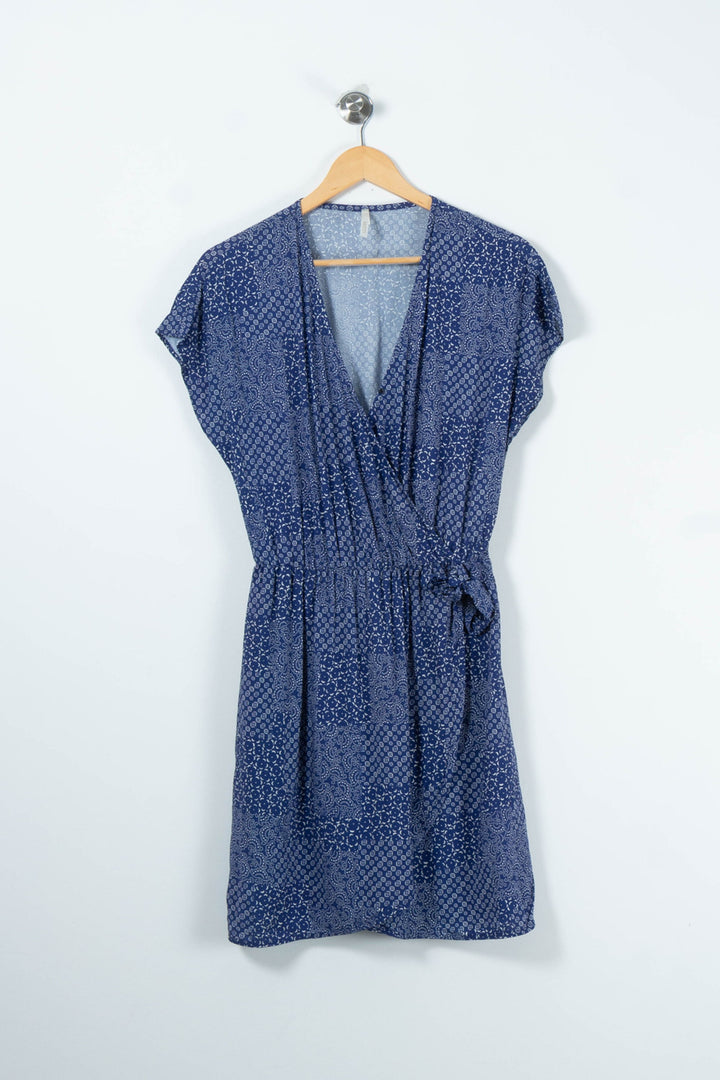 Robe Cache-Cœur Bleue - Taille L/40 de la marque I.Code | PARAD89146 - Vendu par Paradigme - Image 2
