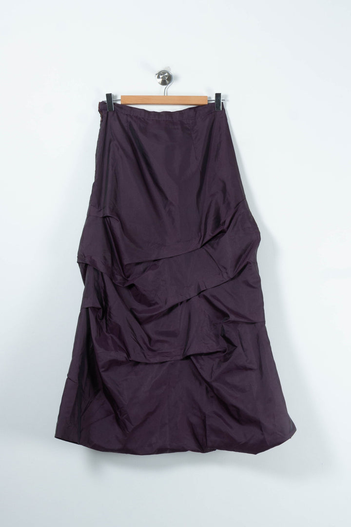 Jupe Longue Violette - Taille S/36 de la marque Derhy | PARAD89149 - Vendu par Paradigme - Image 4