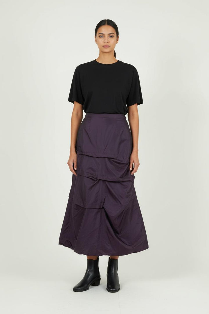 Jupe Longue Violette - Taille S/36 de la marque Derhy | PARAD89149 - Vendu par Paradigme - Image 1