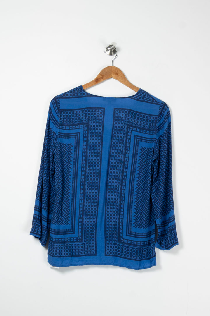 Blouse Bleue - Taille S/36 de la marque Maison 123 | PARAD89161 - Vendu par Paradigme - Image 4
