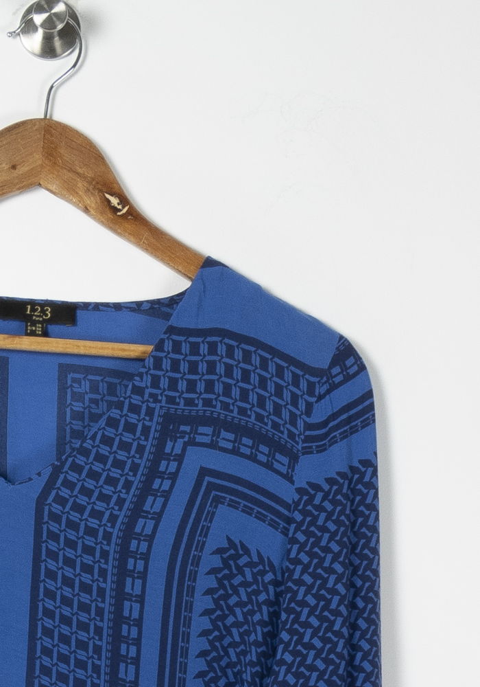 Blouse Bleue - Taille S/36 de la marque Maison 123 | PARAD89161 - Vendu par Paradigme - Image 3
