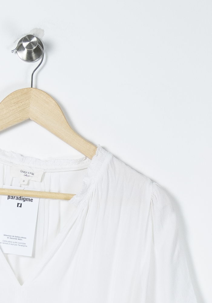 Blouse Blanche - Taille S/36 de la marque Grace & Mila | PARAD89180 - Vendu par Paradigme - Image 3