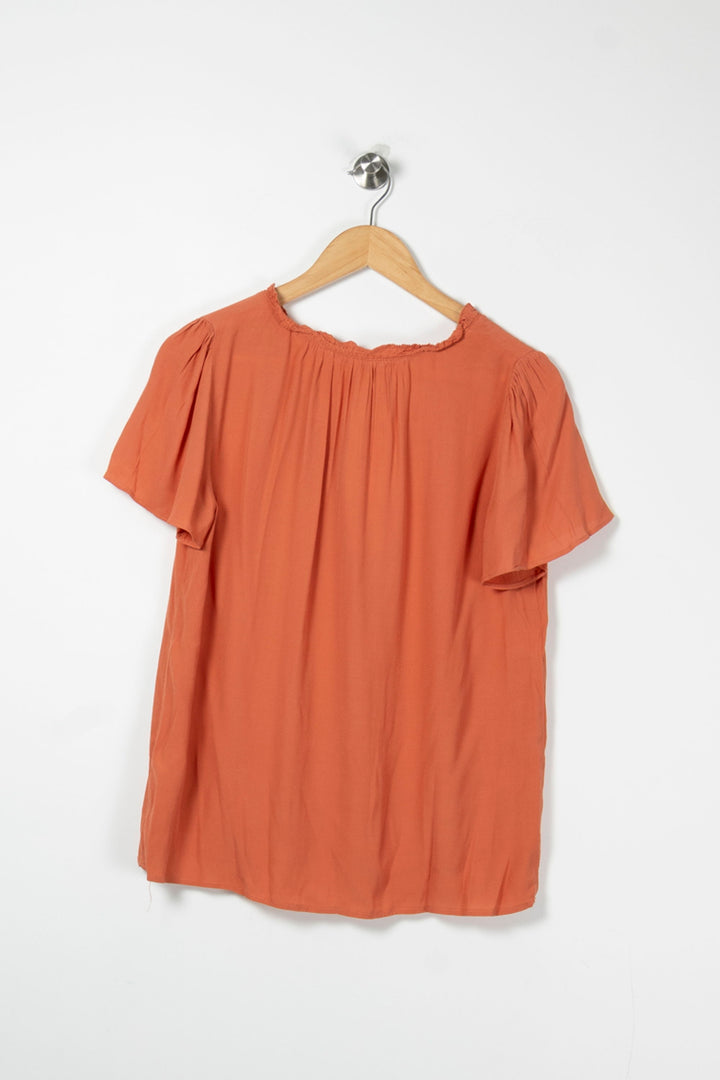 Blouse Orange - Taille S/36 de la marque Grace & Mila | PARAD89181 - Vendu par Paradigme - Image 4