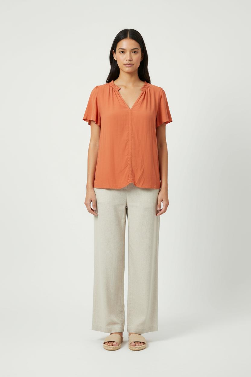 Blouse Orange - Taille S/36 de la marque Grace & Mila | PARAD89181 - Vendu par Paradigme - Image 1