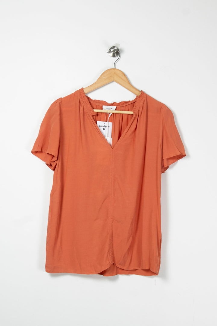Blouse Orange - Taille S/36 de la marque Grace & Mila | PARAD89181 - Vendu par Paradigme - Image 2