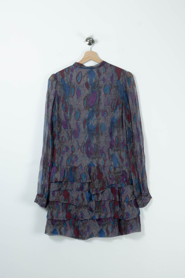 Robe Fluide Bleue et Violette - Taille M/38 de la marque Antik Batik | PARAD89202 - Vendu par Paradigme - Image 4
