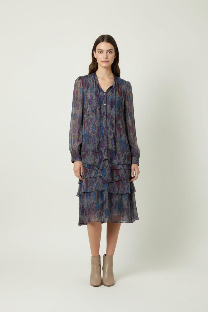 Robe Fluide Bleue et Violette - Taille M/38 de la marque Antik Batik | PARAD89202 - Vendu par Paradigme - Image 1
