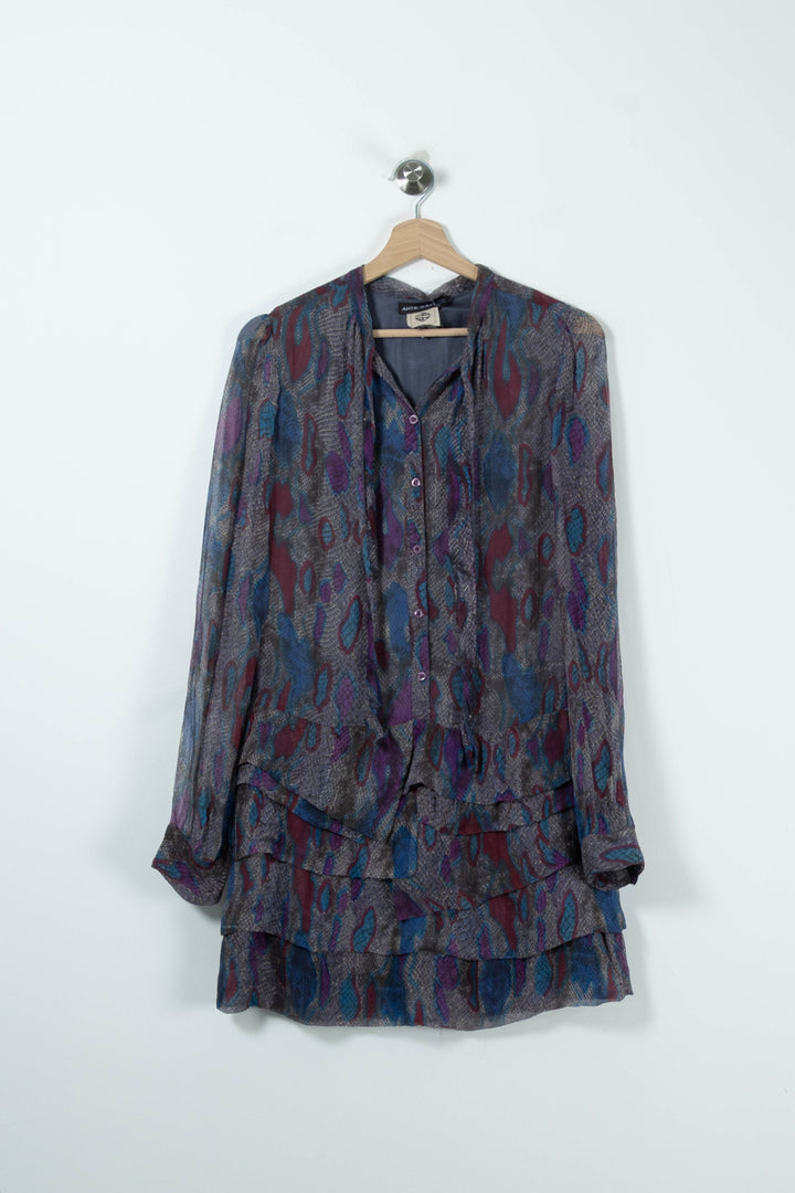 Robe Fluide Bleue et Violette - Taille M/38 de la marque Antik Batik | PARAD89202 - Vendu par Paradigme - Image 2