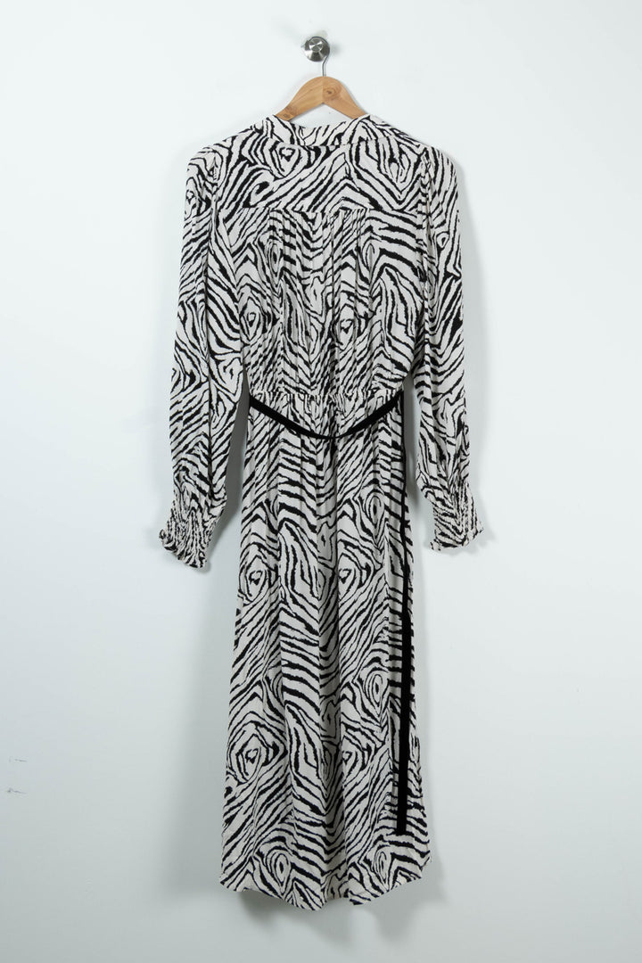 Robe Longue Blanche et Noire - Taille S/36 de la marque Suncoo | PARAD89204 - Vendu par Paradigme - Image 4