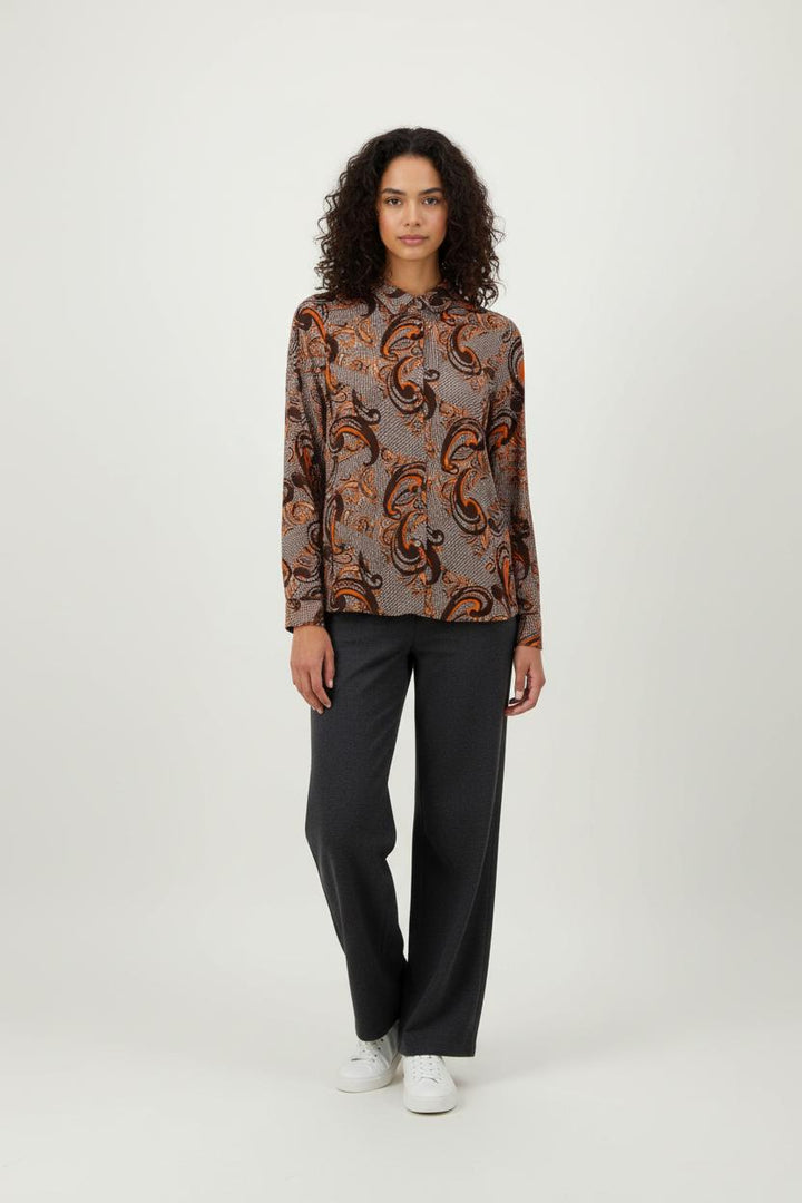 Chemise Marron et Orange - Taille S/36 de la marque Suncoo | PARAD89207 - Vendu par Paradigme - Image 1
