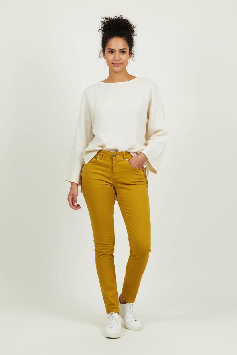 Jean Jaune - Taille M/38 de la marque La Fée Maraboutée | PARAD89213 - Vendu par Paradigme - Image 1
