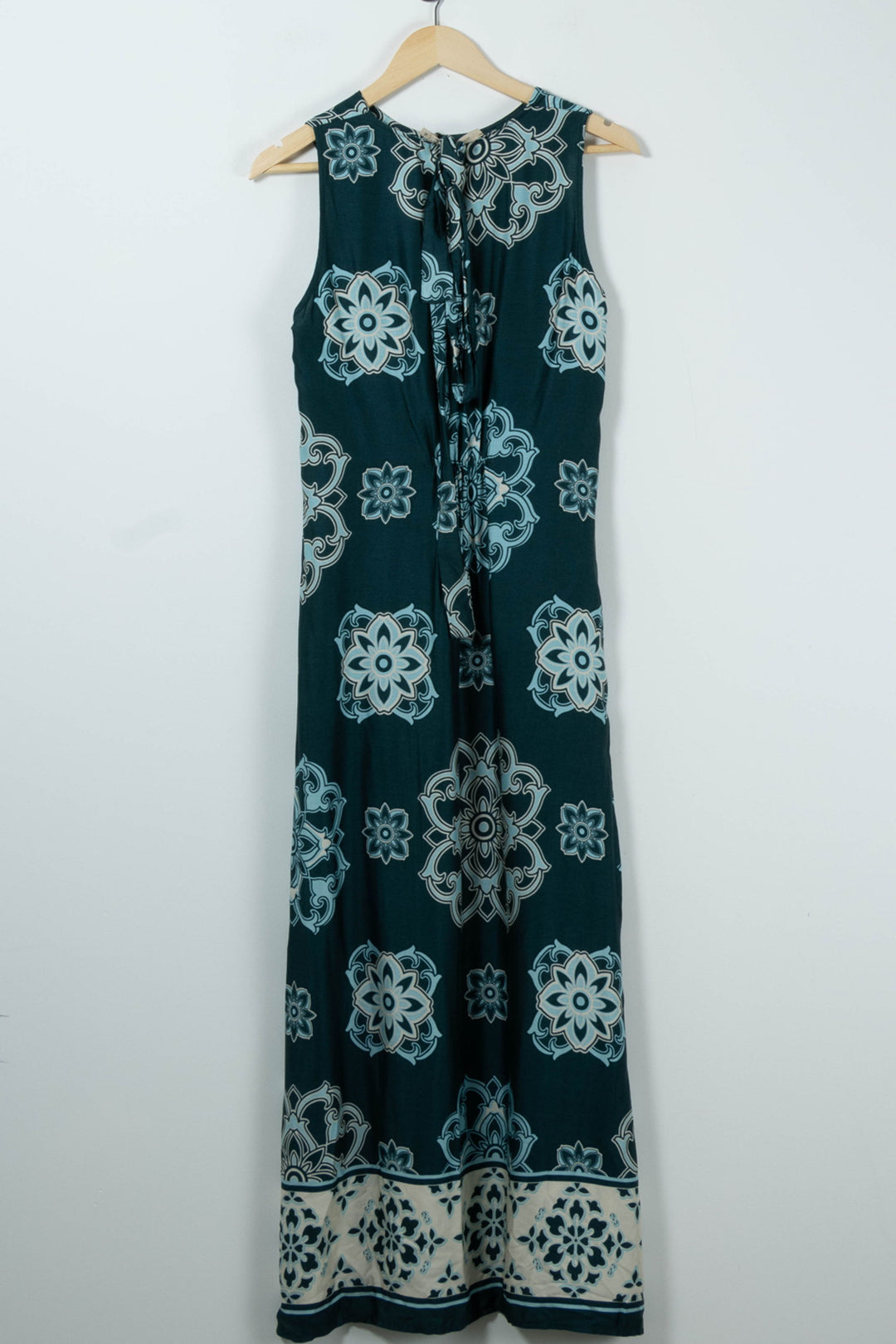 Robe Longue Verte et Blanche - Taille S/36 de la marque La Fée Maraboutée | PARAD89215 - Vendu par Paradigme - Image 4