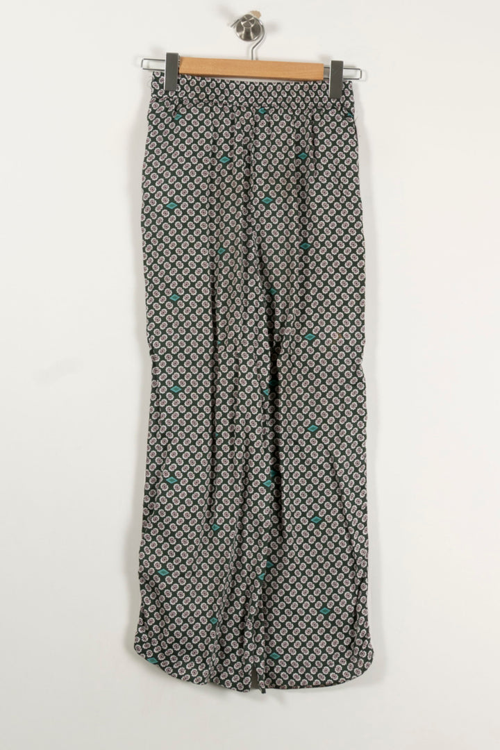 Pantalon Large Vert et Noir - Taille S/36 de la marque Maje | PARAD89221 - Vendu par Paradigme - Image 4