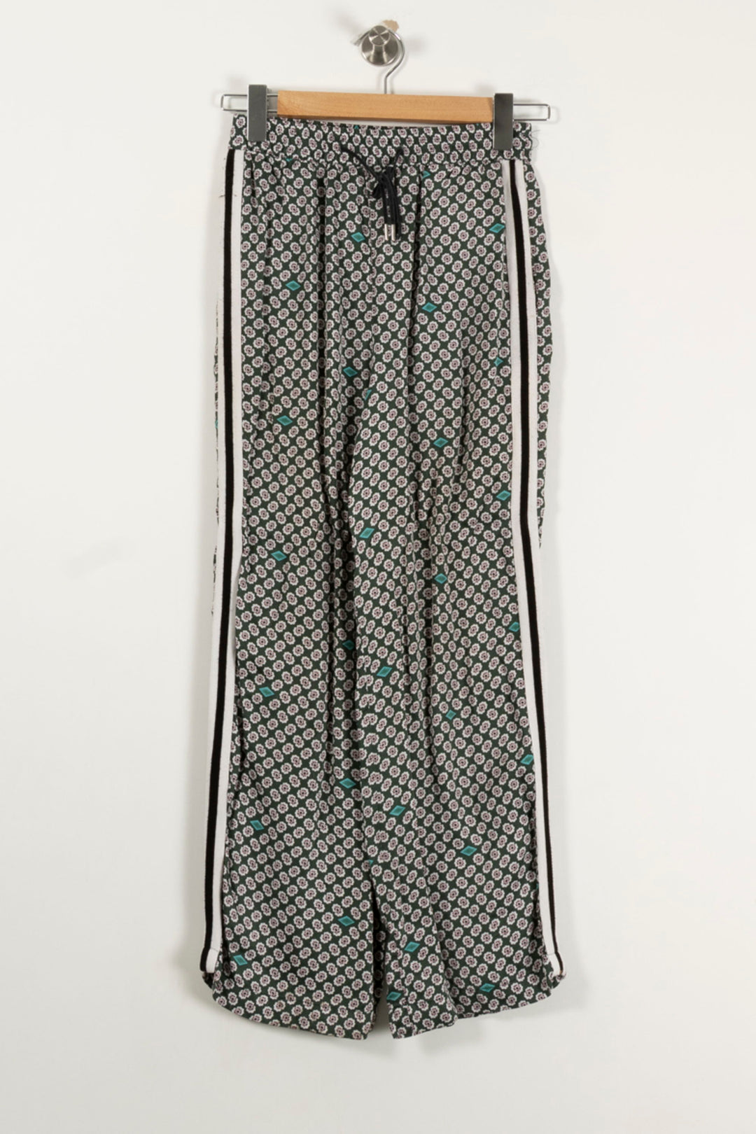 Pantalon Large Vert et Noir - Taille S/36 de la marque Maje | PARAD89221 - Vendu par Paradigme - Image 2