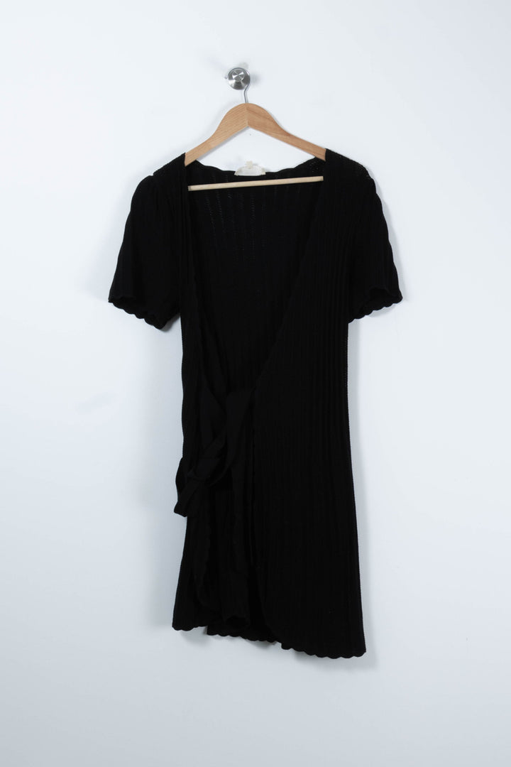 Robe Cache-Cœur Noire - Taille S/36 de la marque Sézane | PARAD89224 - Vendu par Paradigme - Image 2