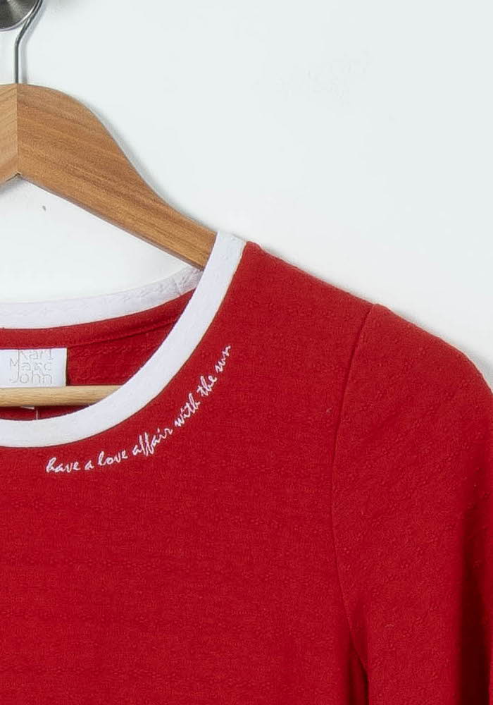Tee-shirt Rouge - Taille S/36 de la marque Karl Marc John | PARAD89225 - Vendu par Paradigme - Image 3
