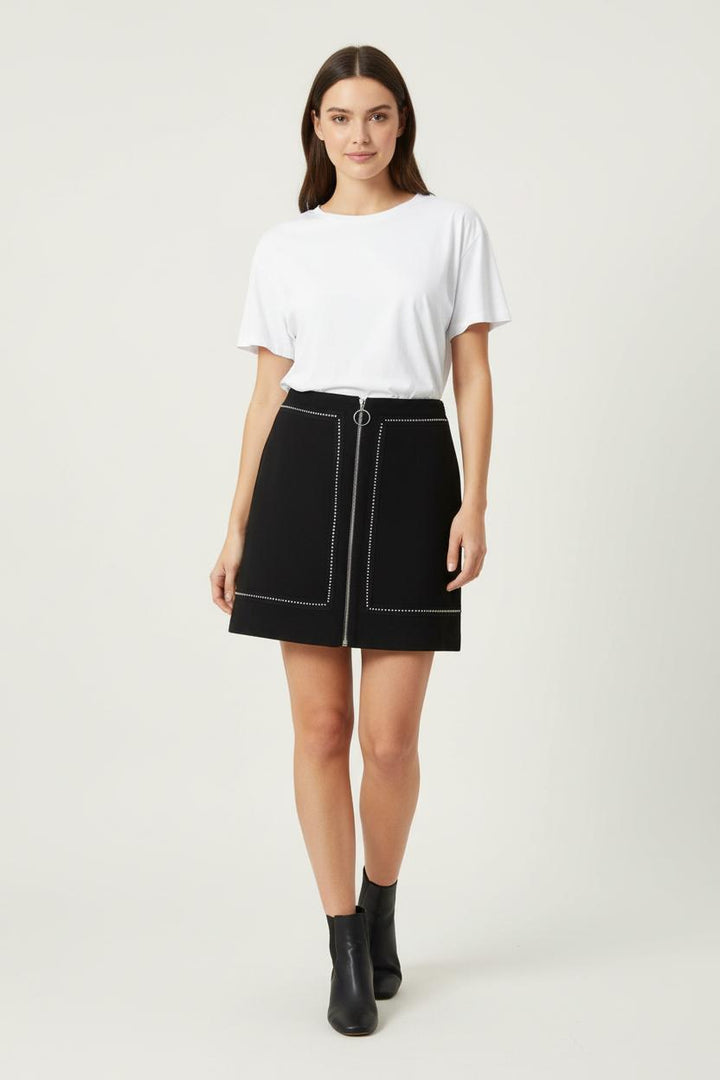 Jupe Courte Noire - Taille S/36 de la marque Maje | PARAD89228 - Vendu par Paradigme - Image 1