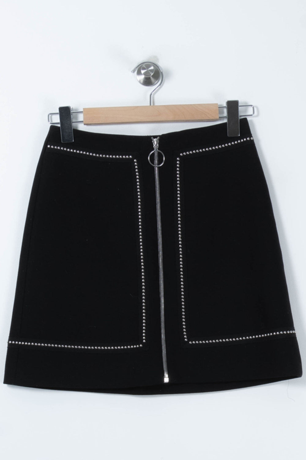 Jupe Courte Noire - Taille S/36 de la marque Maje | PARAD89228 - Vendu par Paradigme - Image 2