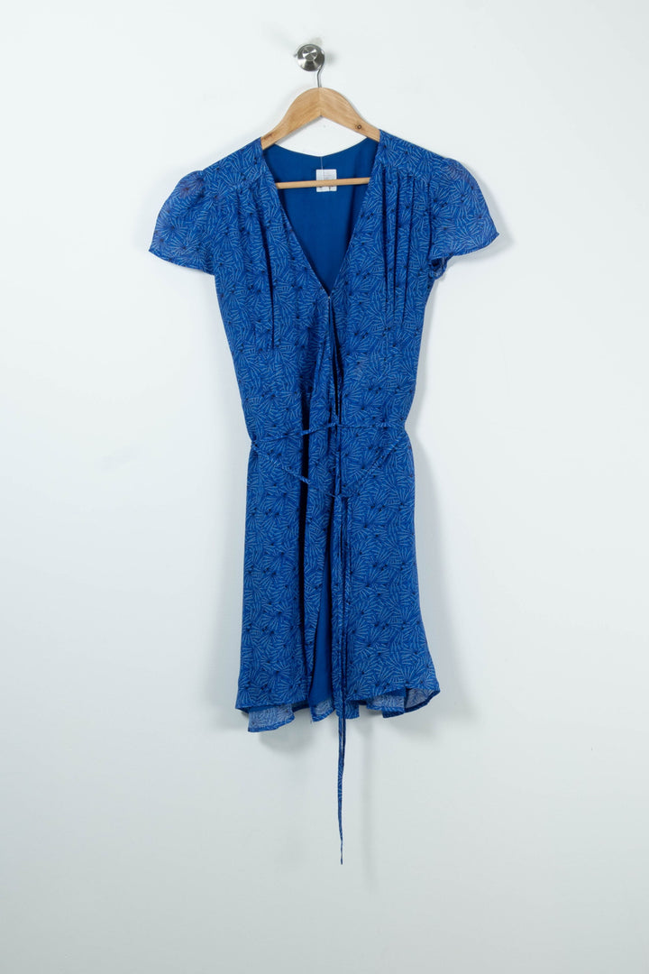 Robe Portefeuille Bleue - Taille S/36 de la marque Soi Paris | PARAD89232 - Vendu par Paradigme - Image 2