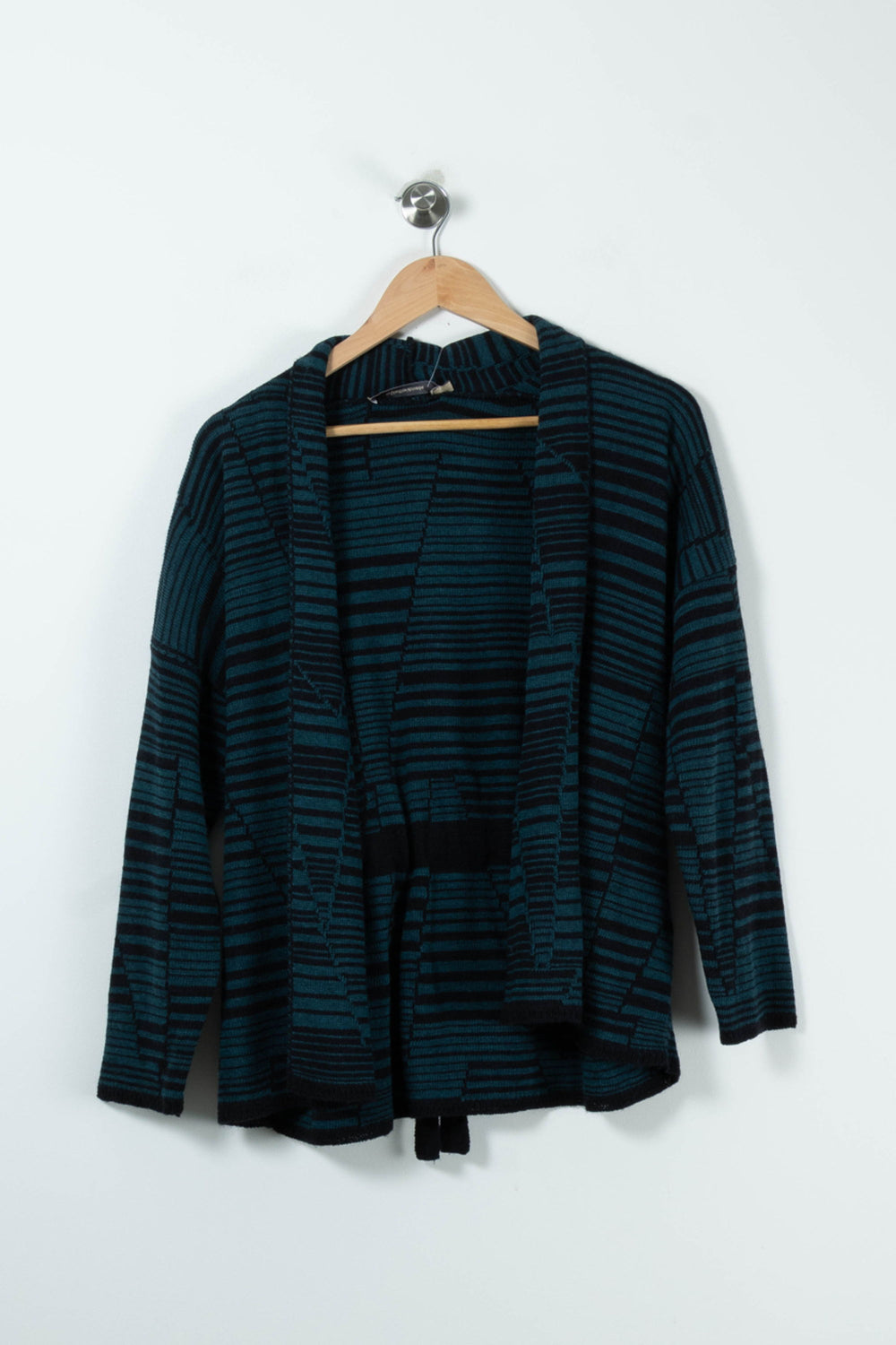 Gilet Vert et Noir - Taille S/36 de la marque La Fée Maraboutée | PARAD89237 - Vendu par Paradigme - Image 2