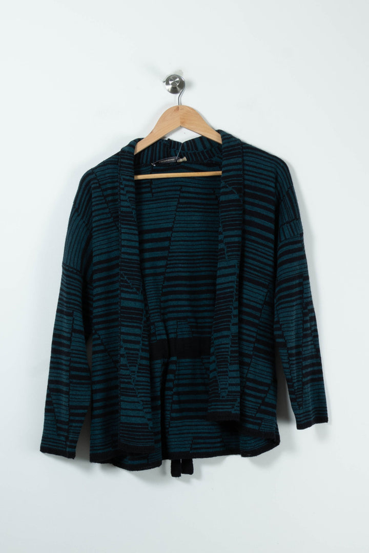 Gilet Vert et Noir - Taille S/36 de la marque La Fée Maraboutée | PARAD89237 - Vendu par Paradigme - Image 2