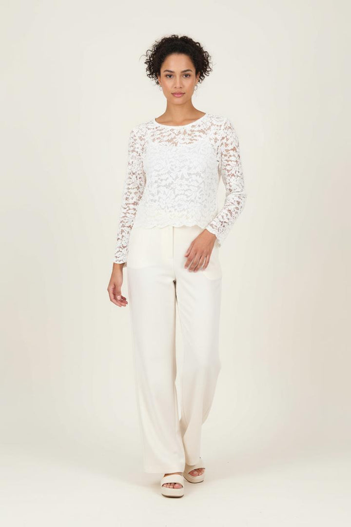 Haut en Dentelle Blanc - Taille XS/34 de la marque Maison Lemoine | PARAD89242 - Vendu par Paradigme - Image 1