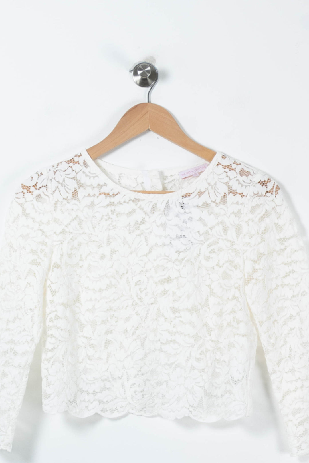 Haut en Dentelle Blanc - Taille XS/34 de la marque Maison Lemoine | PARAD89242 - Vendu par Paradigme - Image 2