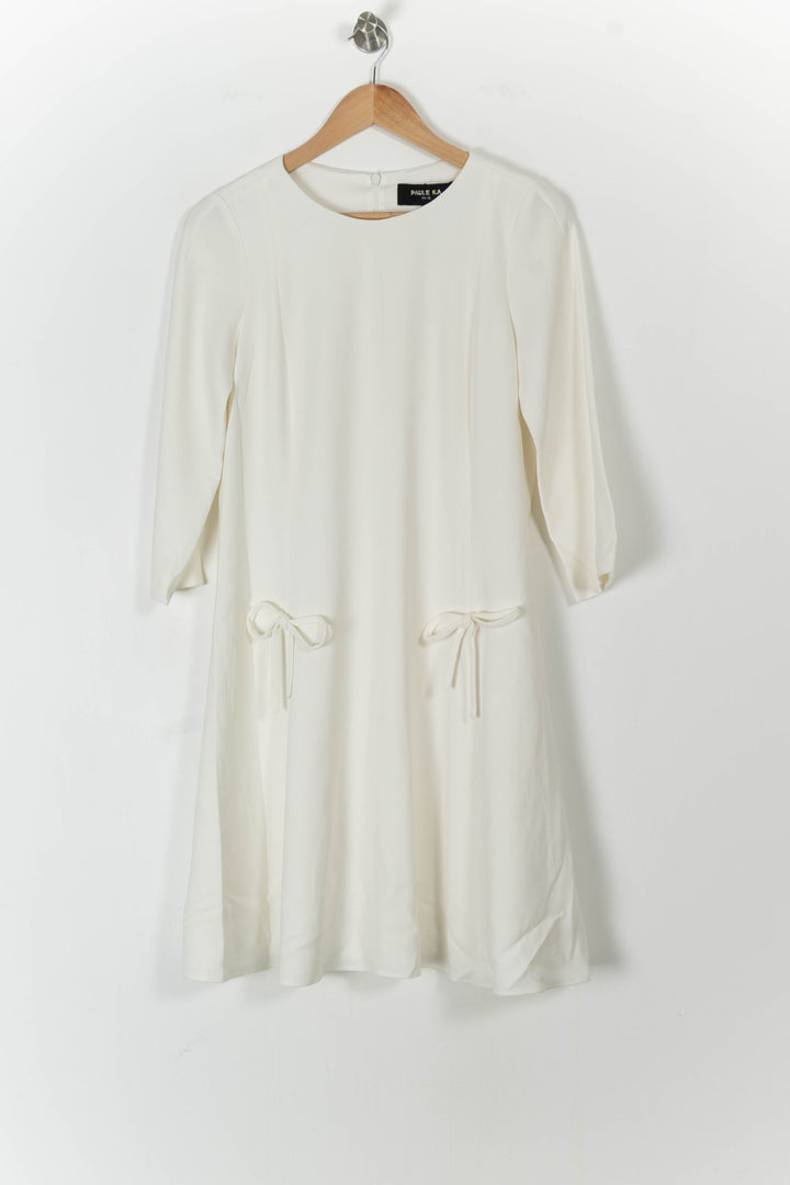 Robe Midi Blanche - Taille M/38 de la marque Paule Ka | PARAD89246 - Vendu par Paradigme - Image 2