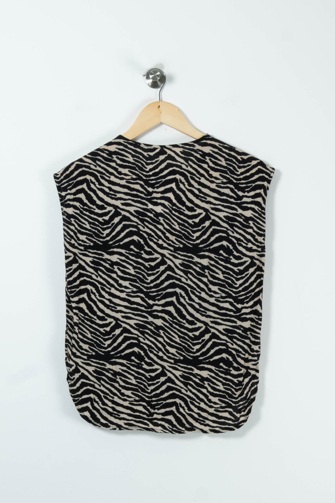Blouse Noire et Beige - Taille M/38 de la marque La Fée Maraboutée | PARAD89259 - Vendu par Paradigme - Image 4