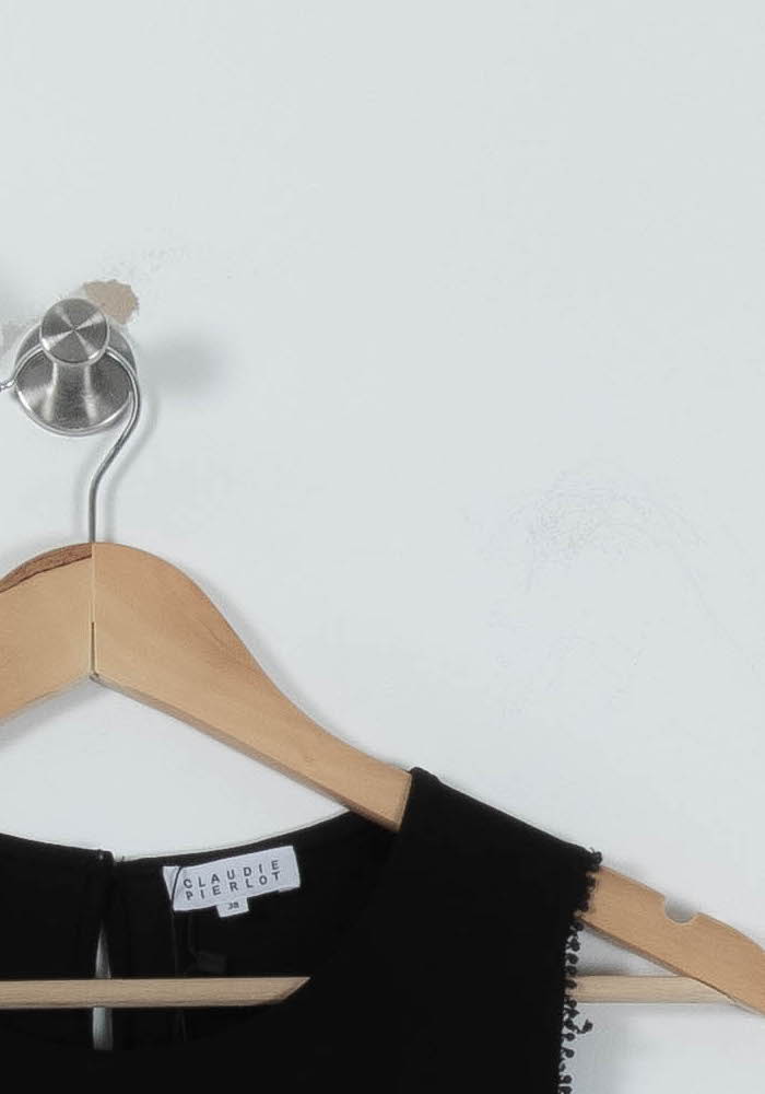 Robe Sans Manches Noire - Taille M/38 de la marque Claudie Pierlot | PARAD89271 - Vendu par Paradigme - Image 3