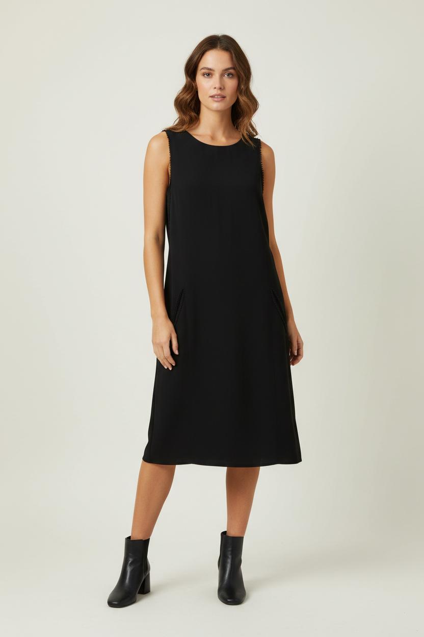 Robe Sans Manches Noire - Taille M/38 de la marque Claudie Pierlot | PARAD89271 - Vendu par Paradigme - Image 1