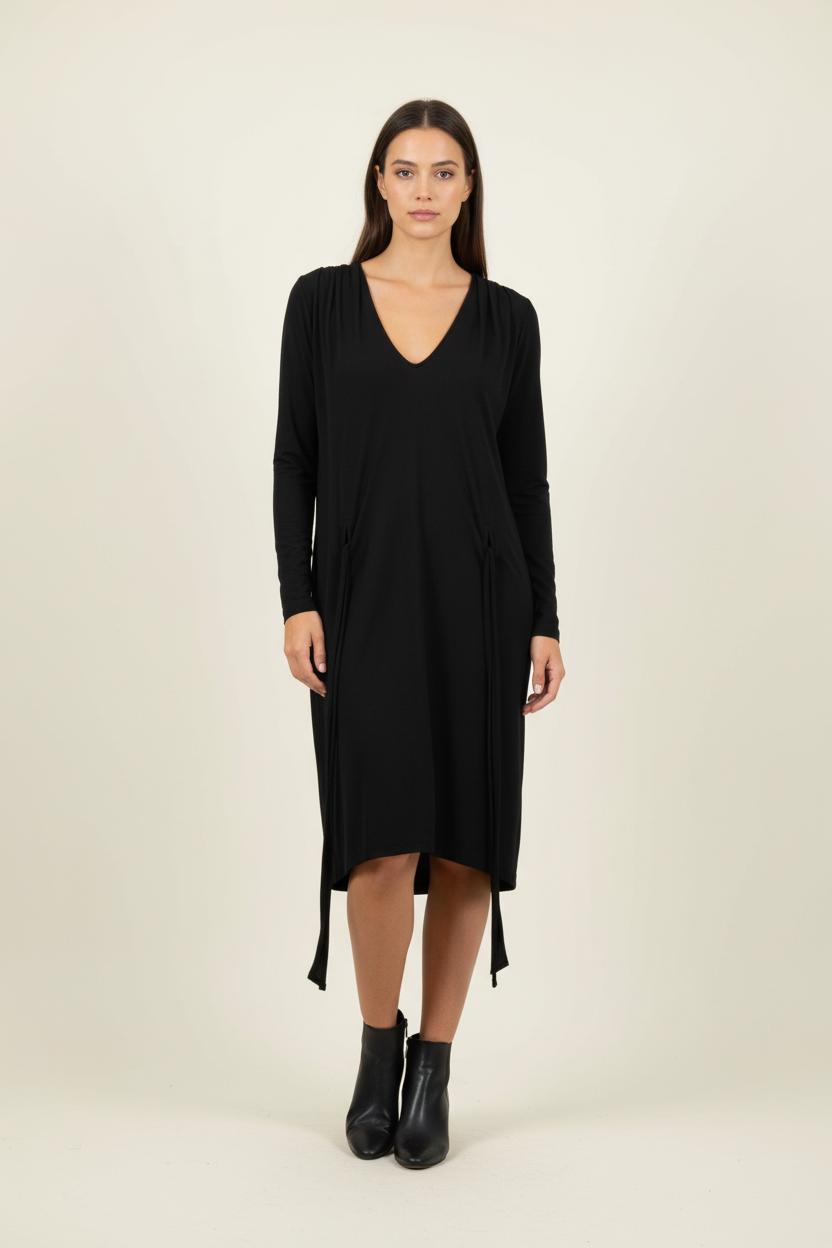 Robe Ceinturée Noire - Taille S/36 de la marque Filippa K | PARAD89273 - Vendu par Paradigme - Image 1