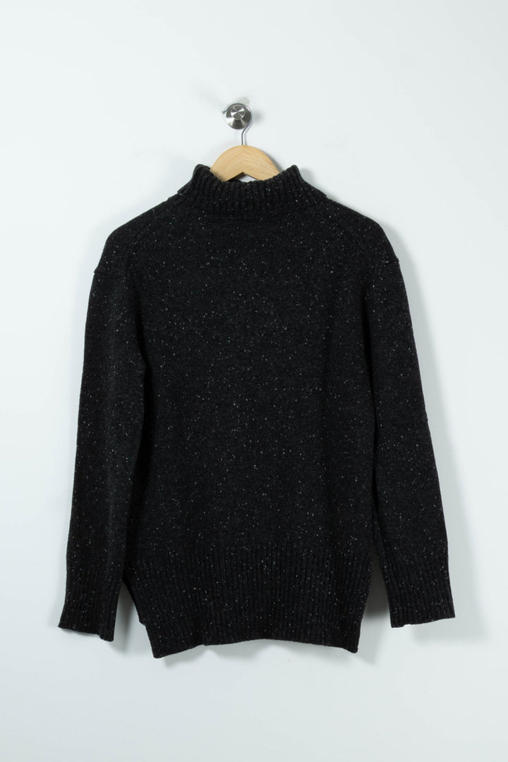 Pull Col Cheminée Noir - Taille XS/34 de la marque Joseph | PARAD89280 - Vendu par Paradigme - Image 4