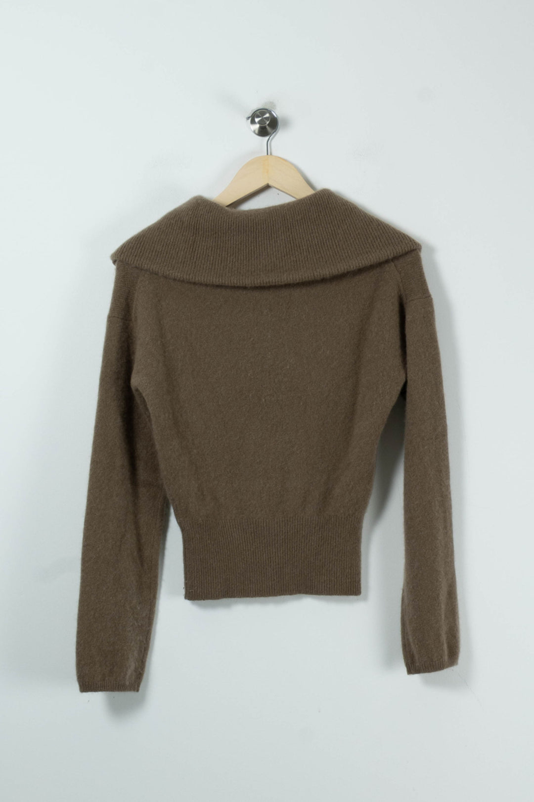 Pull Col Zippé Marron - Taille XS/34 de la marque Joseph | PARAD89281 - Vendu par Paradigme - Image 4
