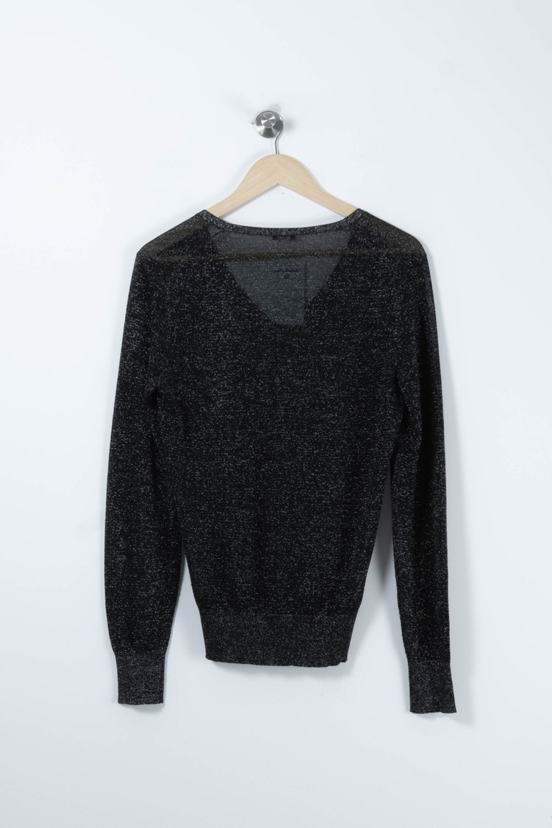 Pull Col V Noir - Taille M/38 de la marque Joseph | PARAD89282 - Vendu par Paradigme - Image 4