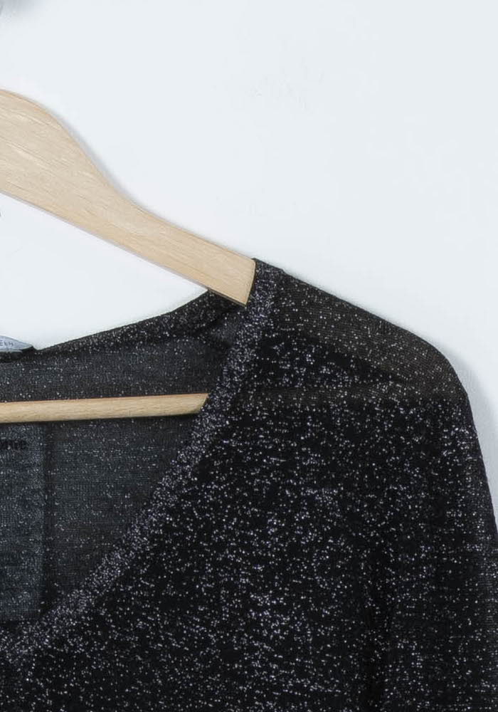 Pull Col V Noir - Taille M/38 de la marque Joseph | PARAD89282 - Vendu par Paradigme - Image 3