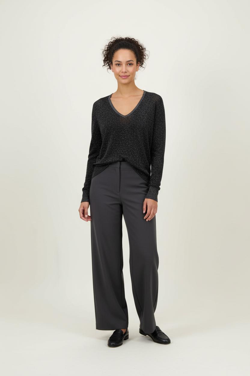 Pull Col V Noir - Taille M/38 de la marque Joseph | PARAD89282 - Vendu par Paradigme - Image 1