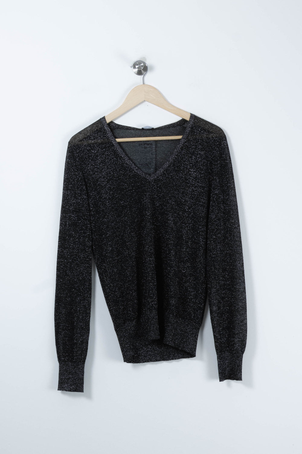 Pull Col V Noir - Taille M/38 de la marque Joseph | PARAD89282 - Vendu par Paradigme - Image 2