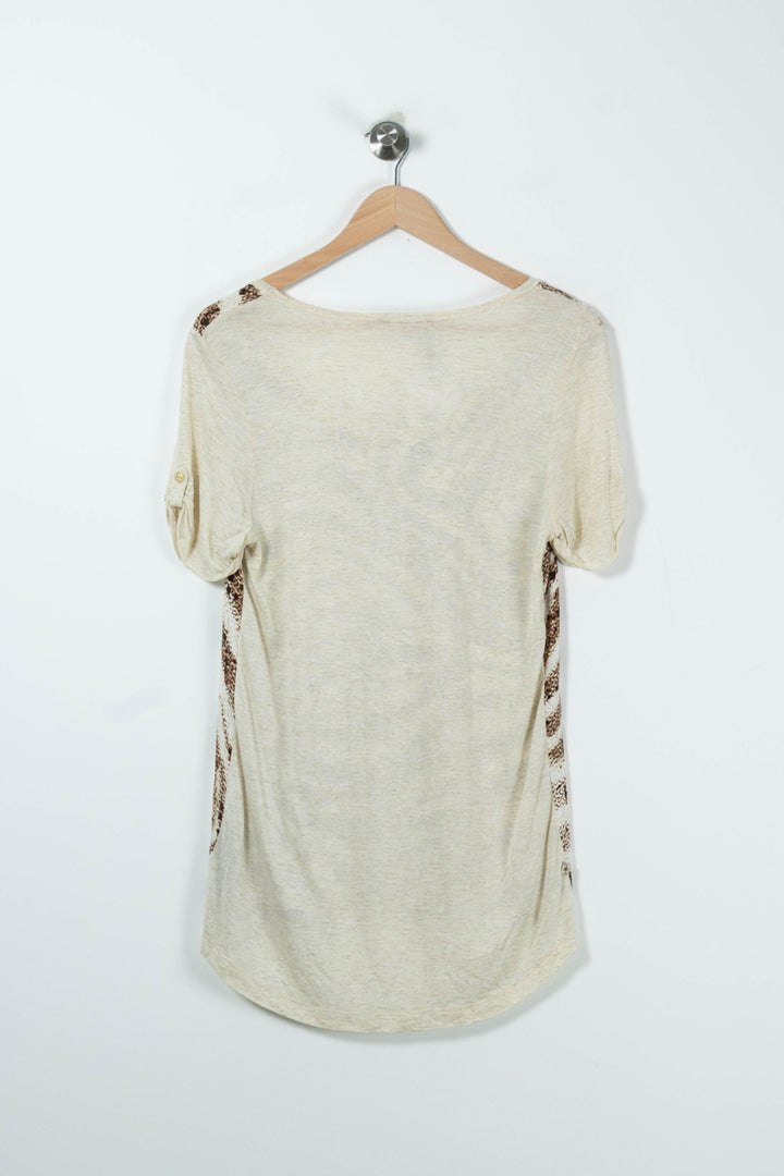 Tee-shirt Beige et Marron - Taille XL/42 de la marque One Step | PARAD89289 - Vendu par Paradigme - Image 4