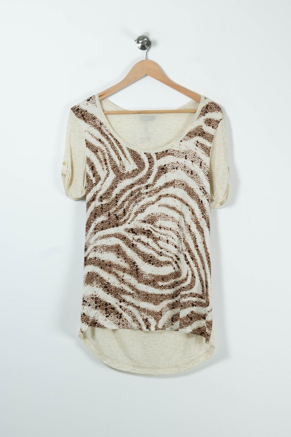 Tee-shirt Beige et Marron - Taille XL/42 de la marque One Step | PARAD89289 - Vendu par Paradigme - Image 2