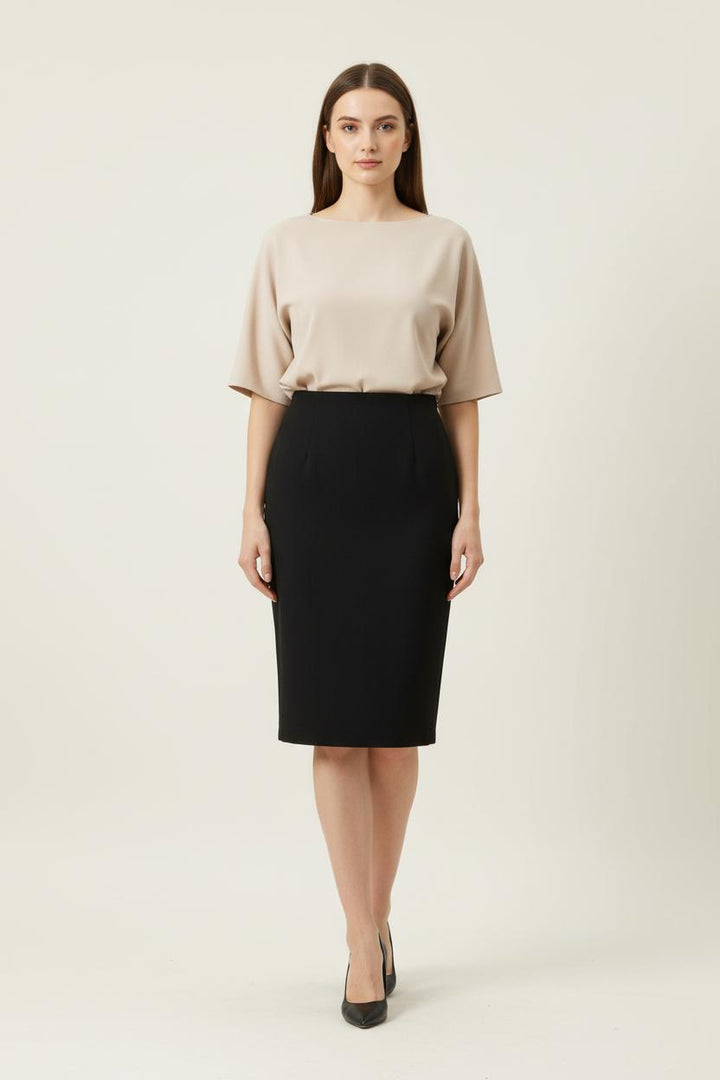 Jupe Crayon Noire - Taille S/36 de la marque La Fée Maraboutée | PARAD89291 - Vendu par Paradigme - Image 1