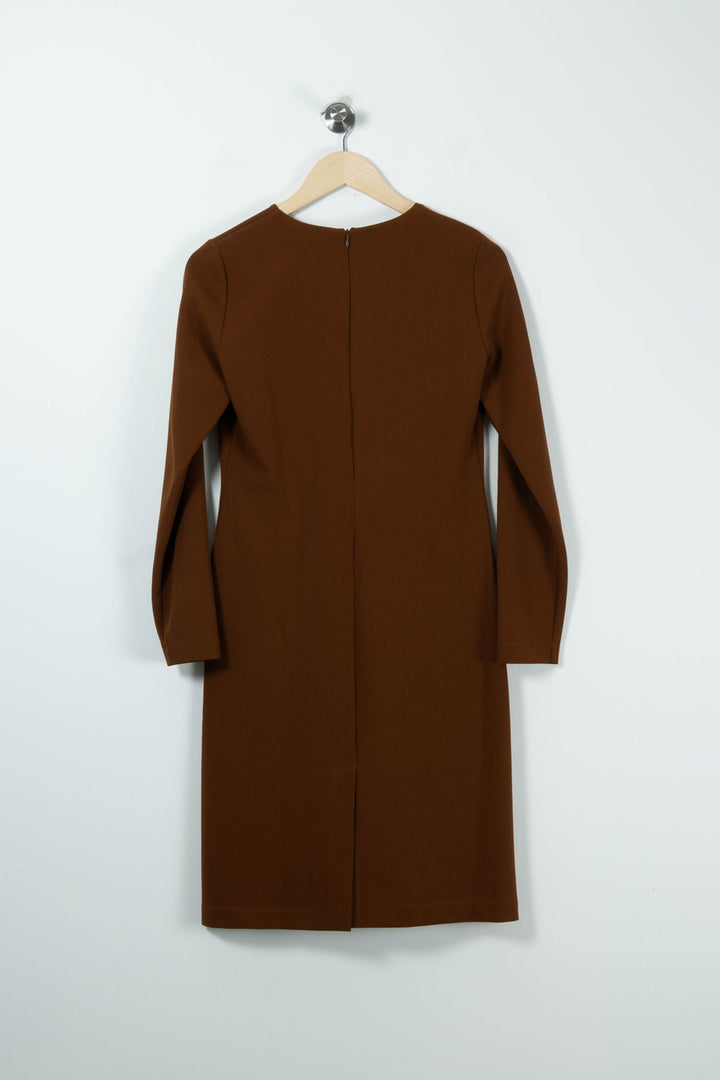 Robe Marron - Taille S/36 de la marque La Fée Maraboutée | PARAD89292 - Vendu par Paradigme - Image 4