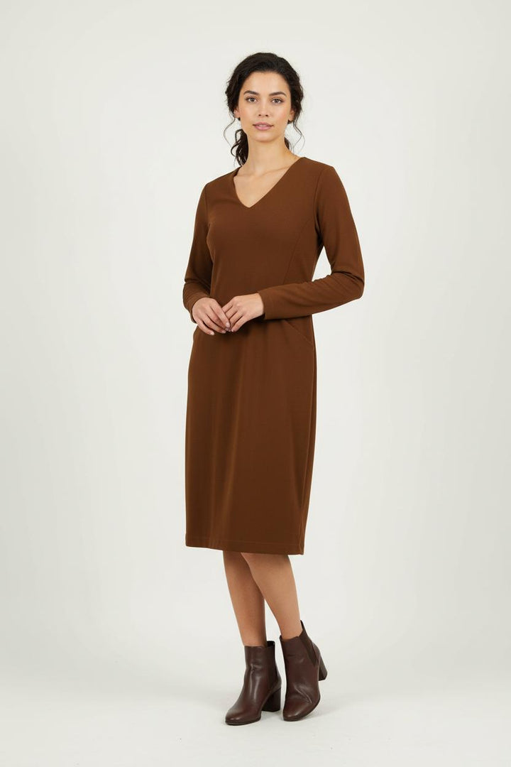 Robe Marron - Taille S/36 de la marque La Fée Maraboutée | PARAD89292 - Vendu par Paradigme - Image 1