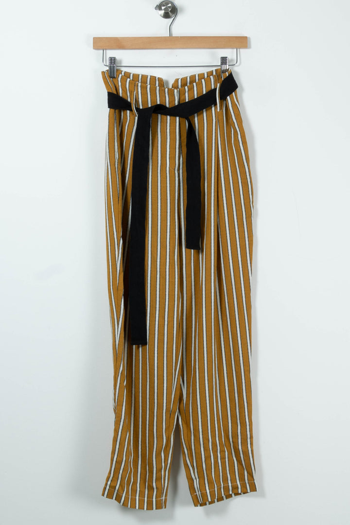 Pantalon Rayé Jaune et Blanc - Taille XS/34 de la marque FRNCH | PARAD89298 - Vendu par Paradigme - Image 2
