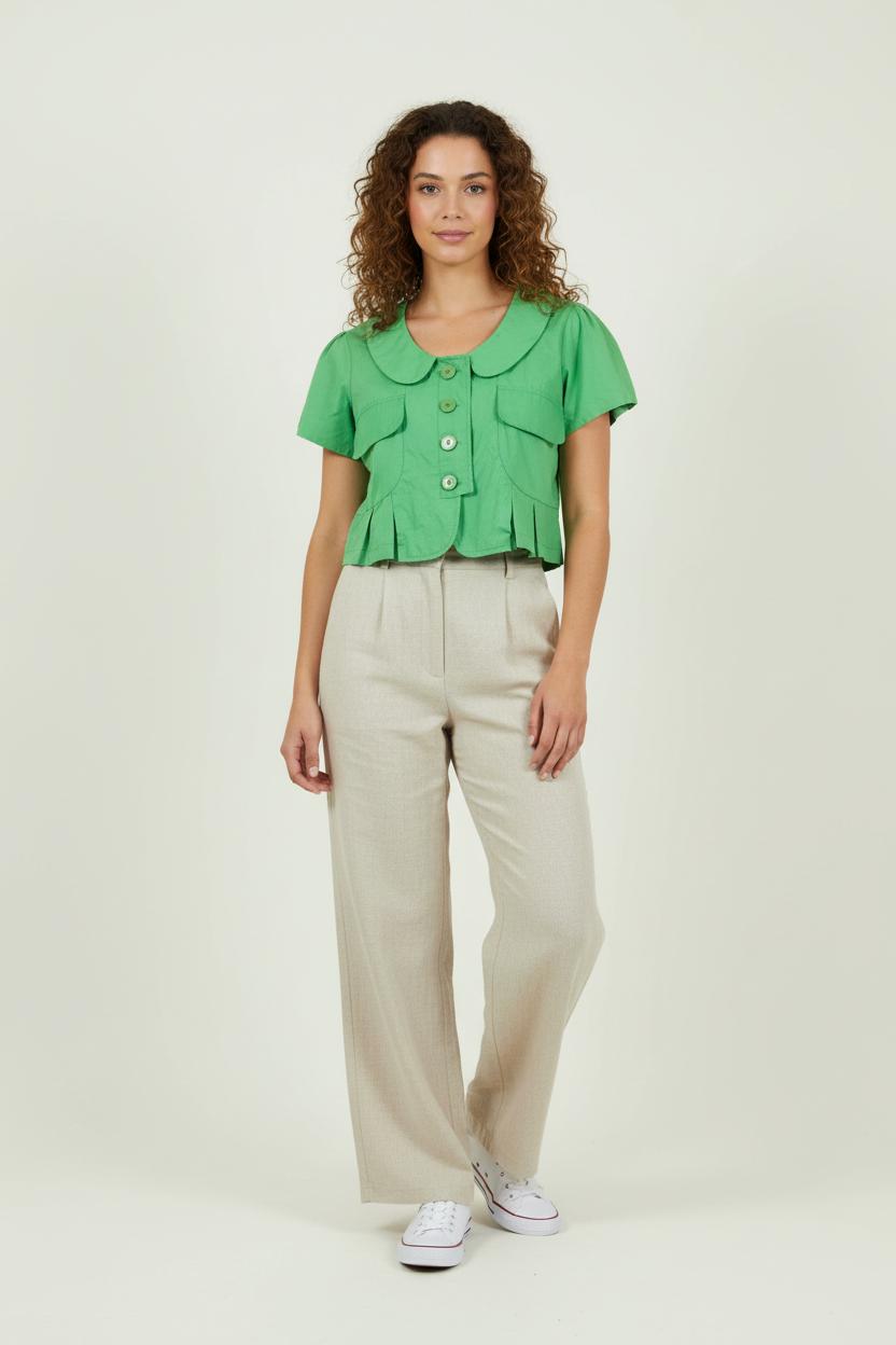 Veste Courte Verte - Taille S/36 de la marque Derhy | PARAD89299 - Vendu par Paradigme - Image 1