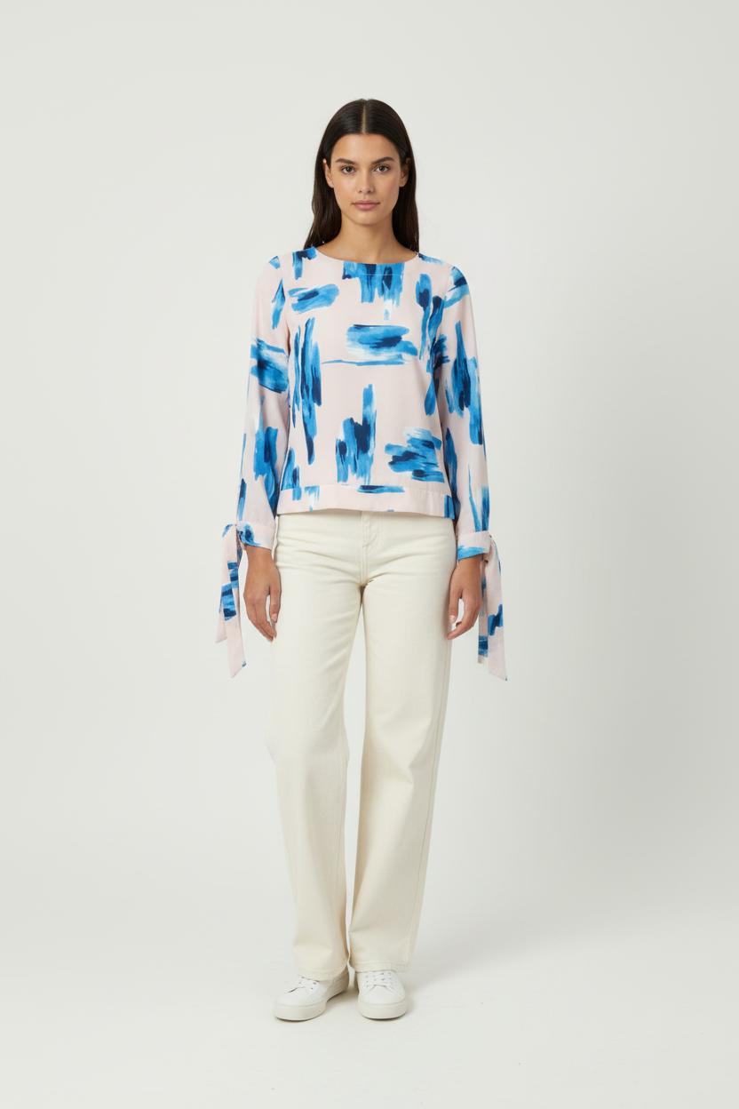 Blouse Rose et Bleue - Taille S/36 de la marque FRNCH | PARAD89312 - Vendu par Paradigme - Image 1
