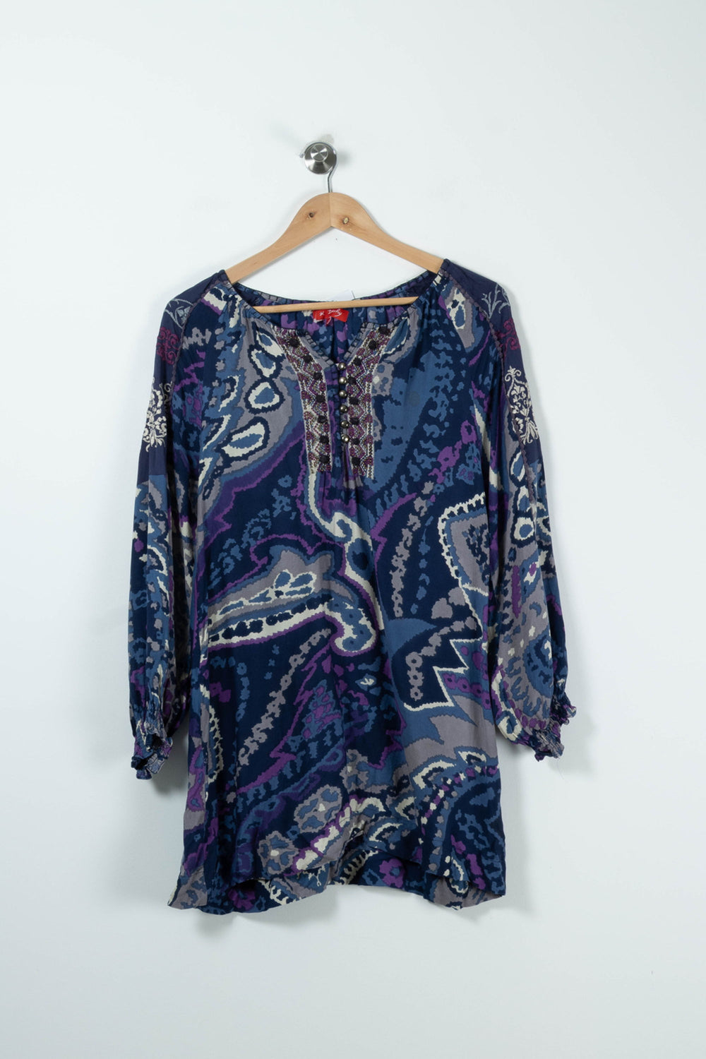 Robe Bohème Bleu et Violet - Taille S/36 de la marque Derhy | PARAD89315 - Vendu par Paradigme - Image 2